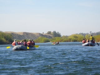 Students on a Salmon Tour on the Lower Yuba River